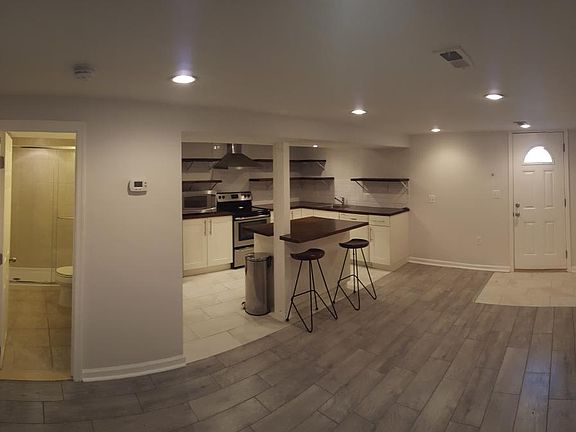 open kitchen and living room