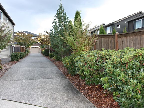 Long driveway, set back.