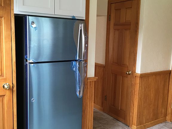 New stainless steel fridge