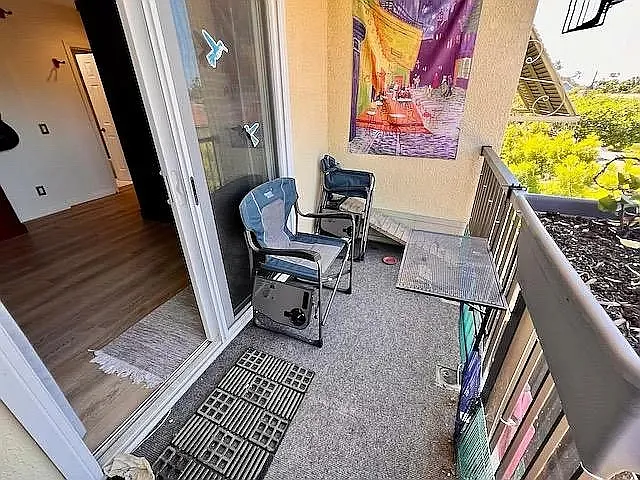 west facing balcony