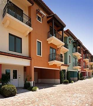 Unit exterior with entry