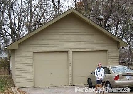 2-car rear garage with attic storage
