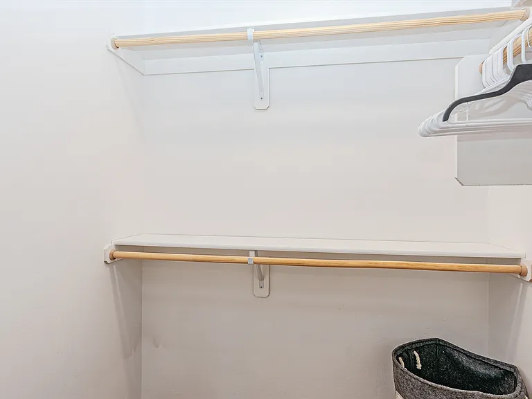 2br2ba Master bedroom walk-in closet