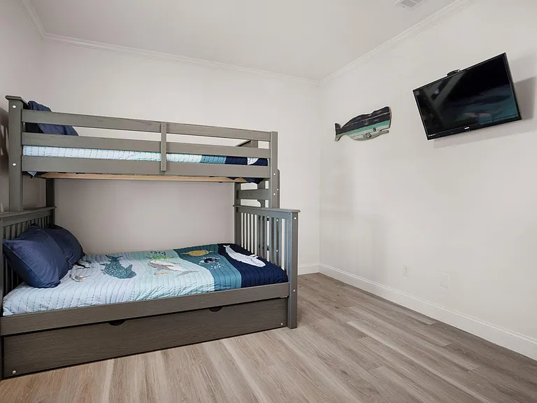 Twin over full bunk bed with trundle