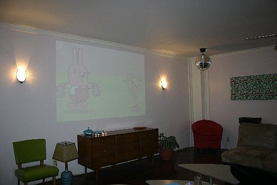 over sized living room