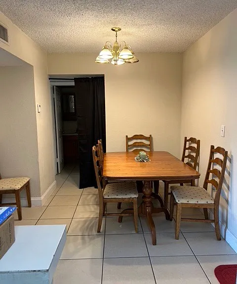 view of dining room from kitchen