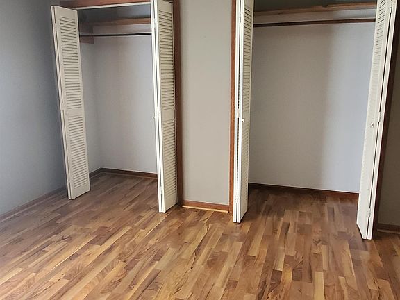 Double closets in masterbedroom