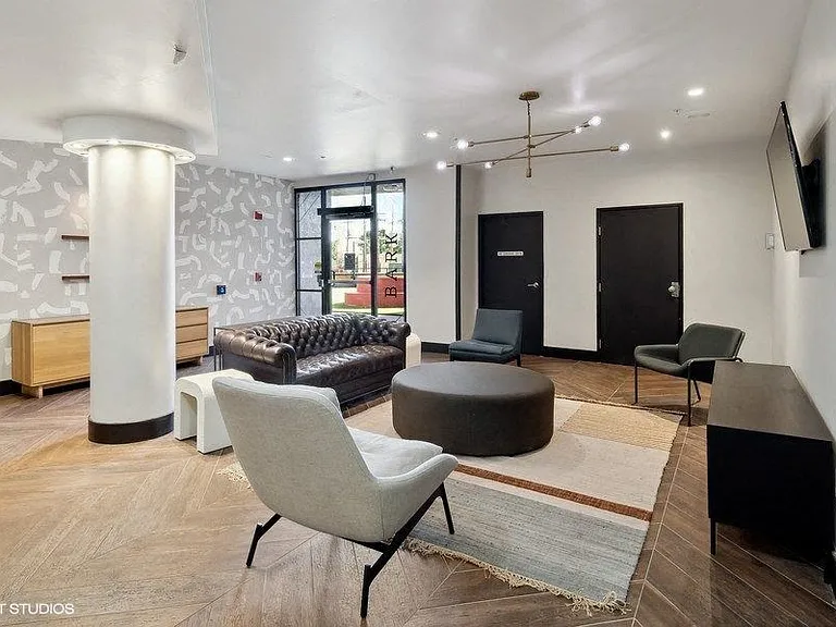 First floor lounge area for residents to enjoy at Archer Tower in Denver, CO