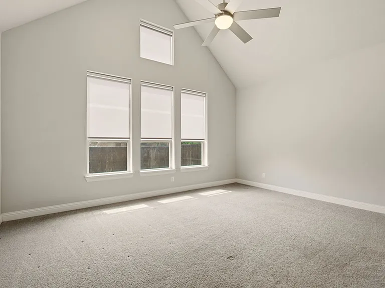 Tall Windows and Cathedral Ceiling in Spacious Primary.