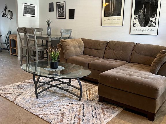 Dining Table between living room and kitchen
