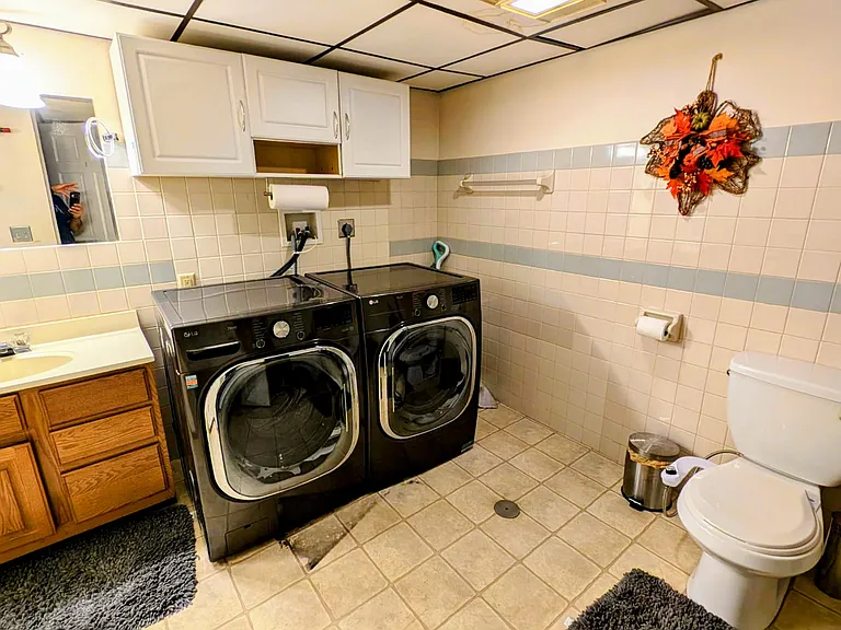 Basement - Laundry and half bath