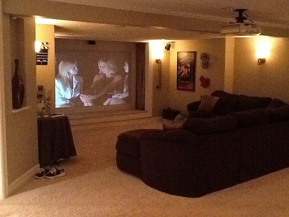 lower level theater area