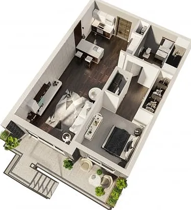 One Bedroom One Bath One Bedroom One Bath