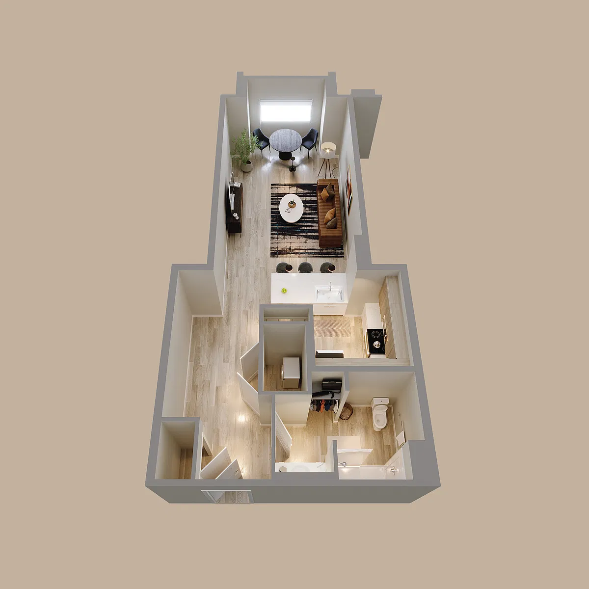Floor plan Studio B