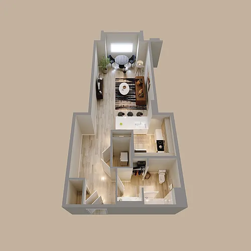 Floor plan Studio 1