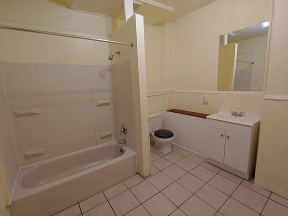 Bathroom is big.