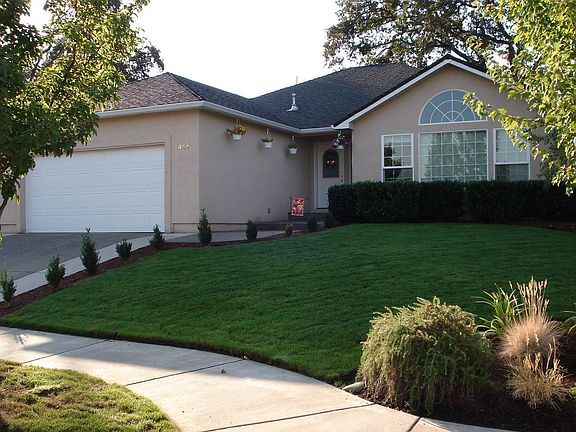 Landscaped front yard