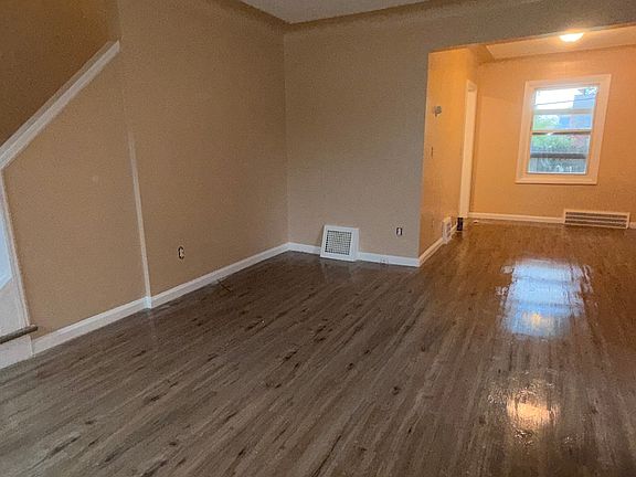 Living area new vinyl flooring