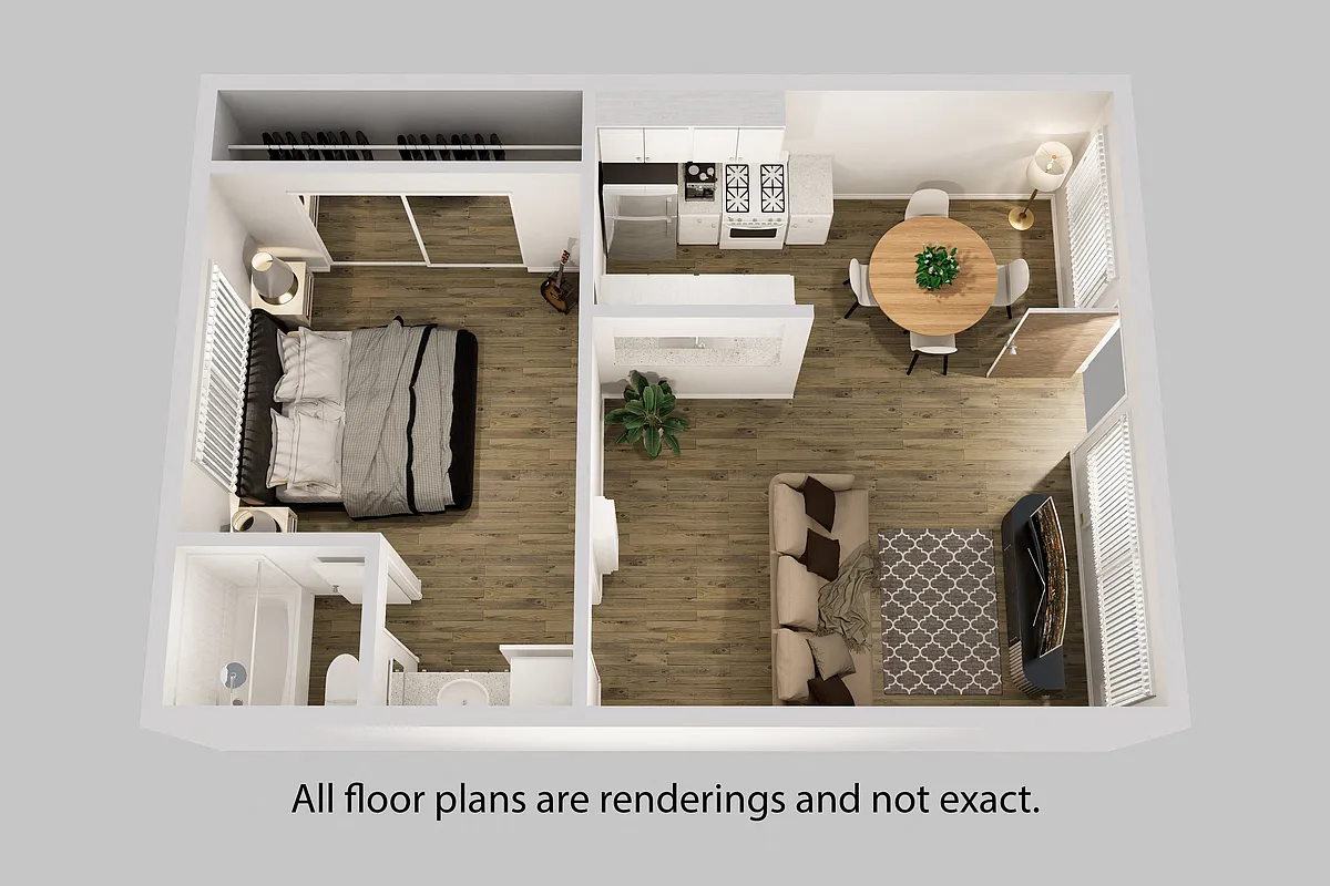 Floor plan 1 Bedroom