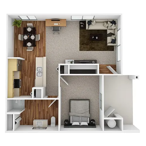 Floor plan 1X1