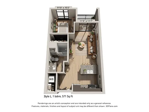 Floor plan Style L