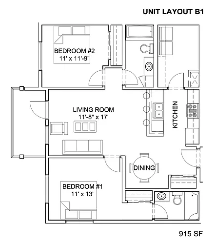 Floor plan 1-405