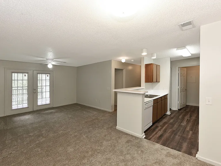 Spacious living room carpet