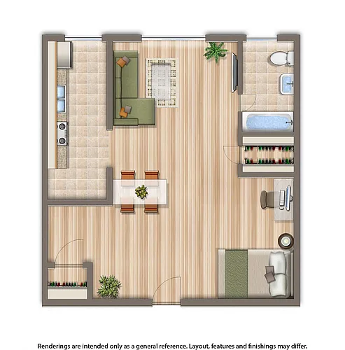 Floor plan Studio A