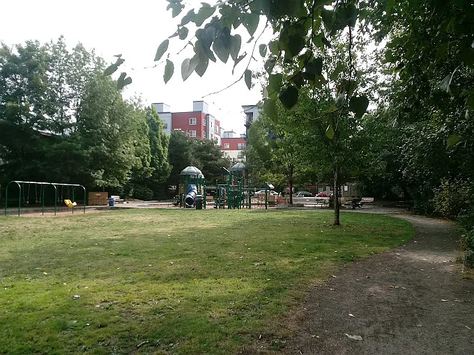 City Park is next to the building.