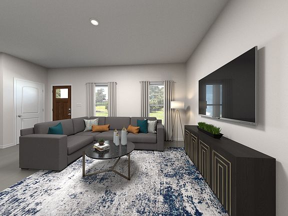 Enjoy movie nights in the spacious great room.