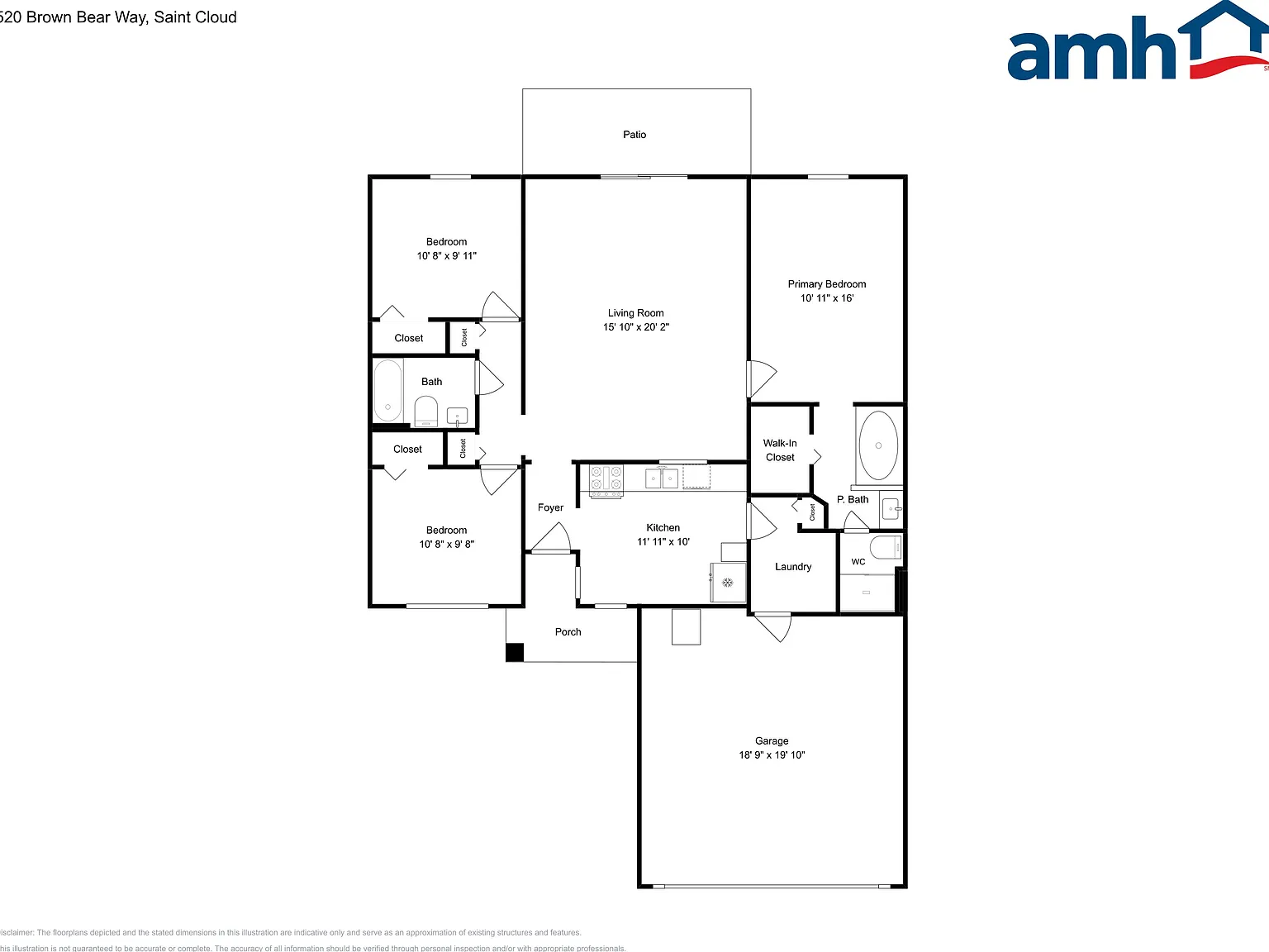 3 bed, 2.0 bath, 1264 sqft, $2,140 — Photo 2