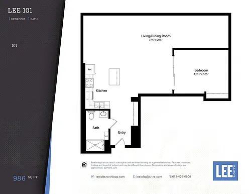 Floor plan Lee 101