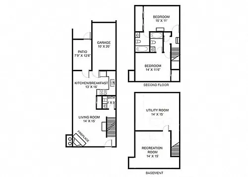 Floor plan B2 Renovated