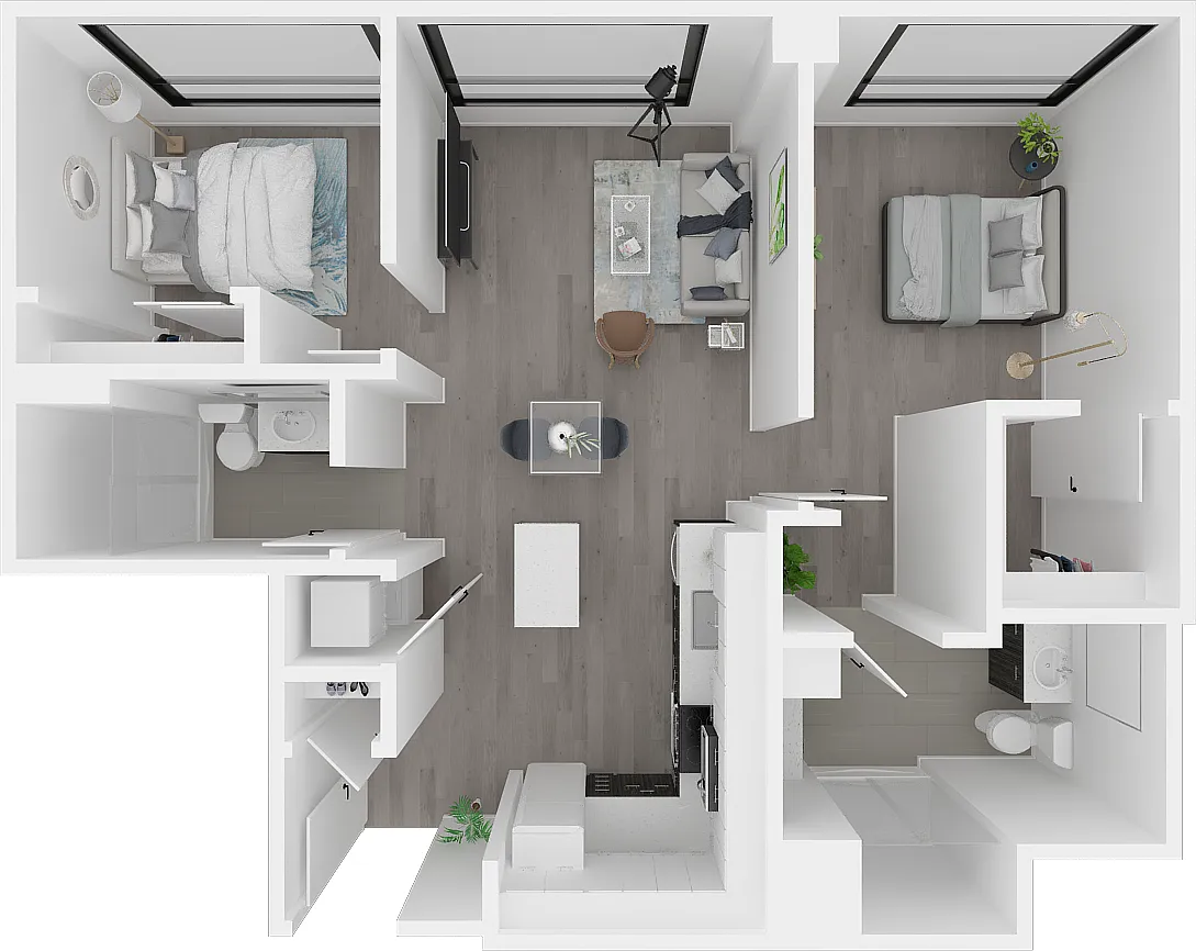 Floor plan 2X2