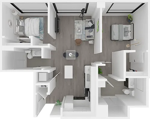 Floor plan 2X2