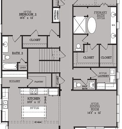 Laurel Floorplan First Floor