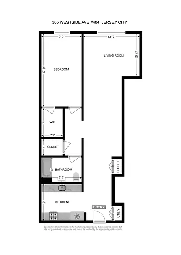Floor plan One Bedroom