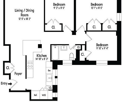 4th image of 150 W 95th St APT 3C