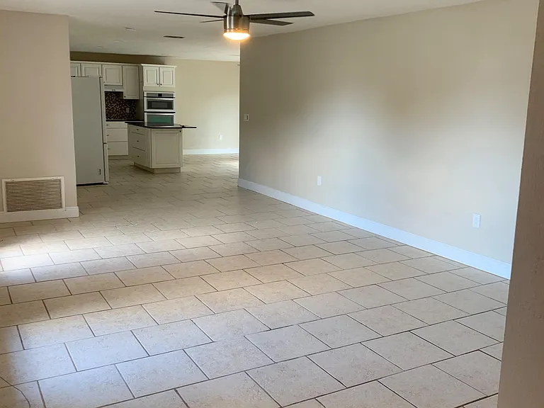 living room looking into the kitchen