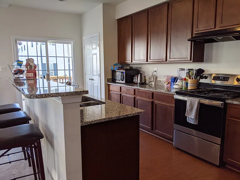 LARGE kitchen with tons of cabinet space!