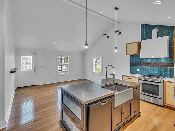 Kitchen and front living area