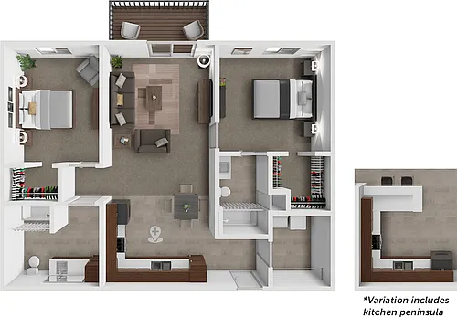Floor plan Long-Horned