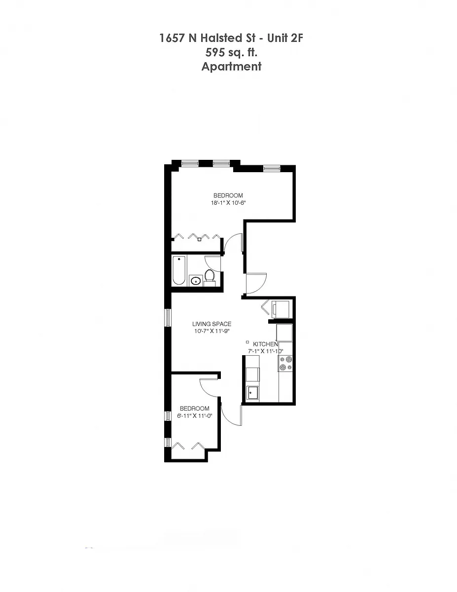 Floor plan Two Bedroom