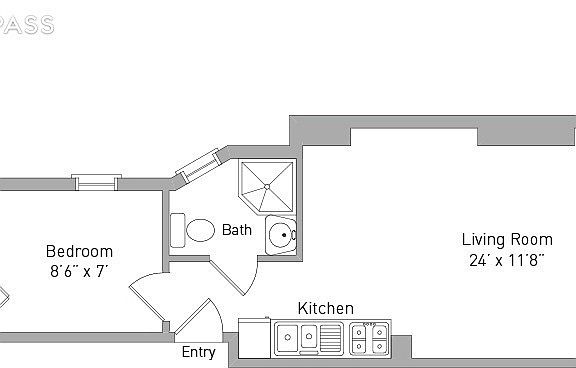 2nd image of 438 W 49th St #4BB