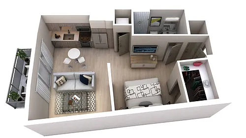 Floor plan Studio (605)