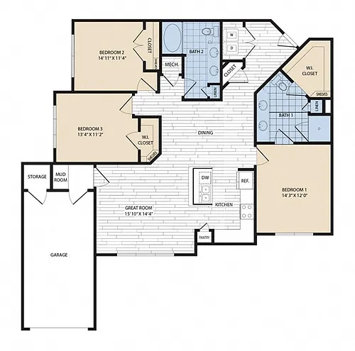Floor plan C1a