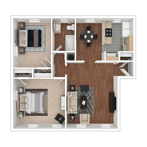 Floor plan 2 Bedroom Floorplan KB