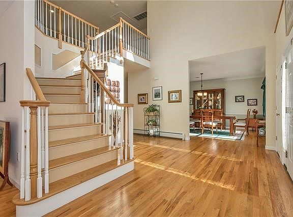 Two story center hall entrance