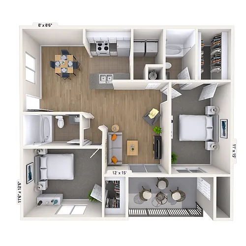 Floor plan The Gardenia