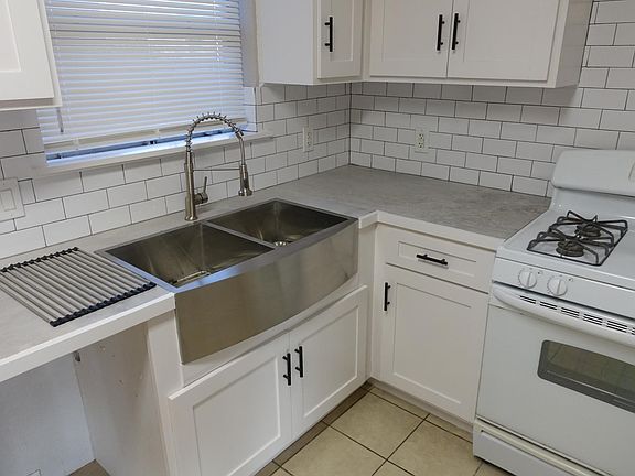 Kitchen with gas stove